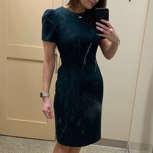 Green Velvet Calvin Klein Dress